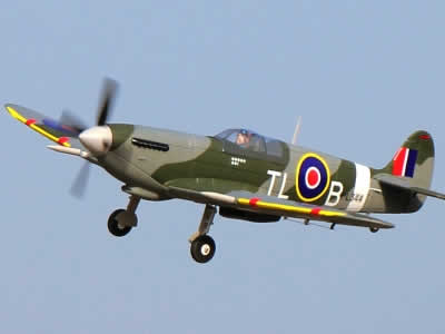 Dynam Spitfire 1200mm V3 RC Plane Warbird with Flaps RC Airplane